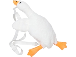 Bolso De Hombro De Felpa White Goose Para Mujeres Y Niñas, Textura Suave.