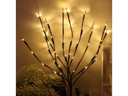 Rebe-ramas De Sauce Con Luces Led Operadas Por Batería, Luces Artificiales De Árbol Para Decoración De Hogar