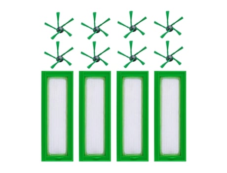 Piezas de repuesto, cepillos laterales de filtro, repuestos para Vorwerk Kobold Vr200, accesorios de Robot aspirador