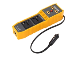 Adaptador Inversor De Corriente Para Coche De 12 V Cc A 110 V Ca, Convertidor De 200 W Con Usb Y Enchufes.