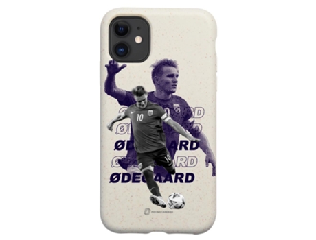 Funda Oficial Martin Ødegaard Selección Noruega Compostable Base para iPhone 11 PHONECASES3D Blanco