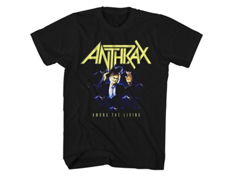 Camiseta ROCKINSTONE antraz entre a arte viva do álbum Camiseta ROCKINSTONE antraz (L)