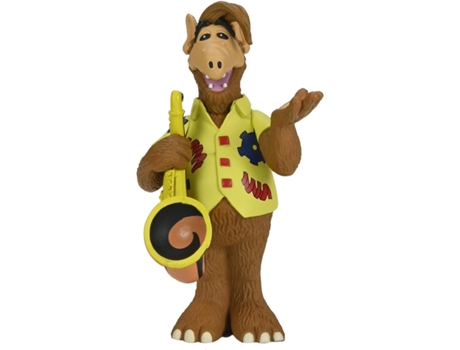 Figura Alf Gordon Shumway con Camisa Alf y Saxofón 15 cm NECA