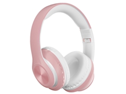 Auriculares Bluetooth plegables supraaurales con micrófono JIAPEI, estéreo de alta fidelidad (rosa)