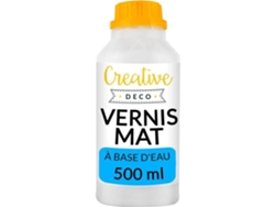 CREATIVE DECO Pintura Acrílica Barniz 500 Ml Laca Transparente E Incolora Mate