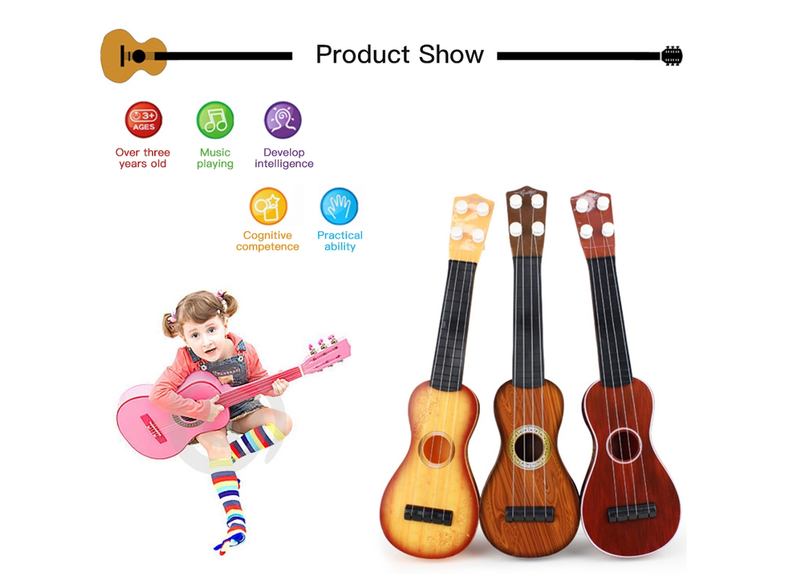 Ukelele Infantil Para Principiantes - Juguete Musical Educativo - Mini Instrumento Ligero - Regalo Ideal