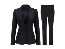 2026-traje De Mujer Mystdiy Para Oficina Chaqueta Y Pantalones Poliéster Elástico