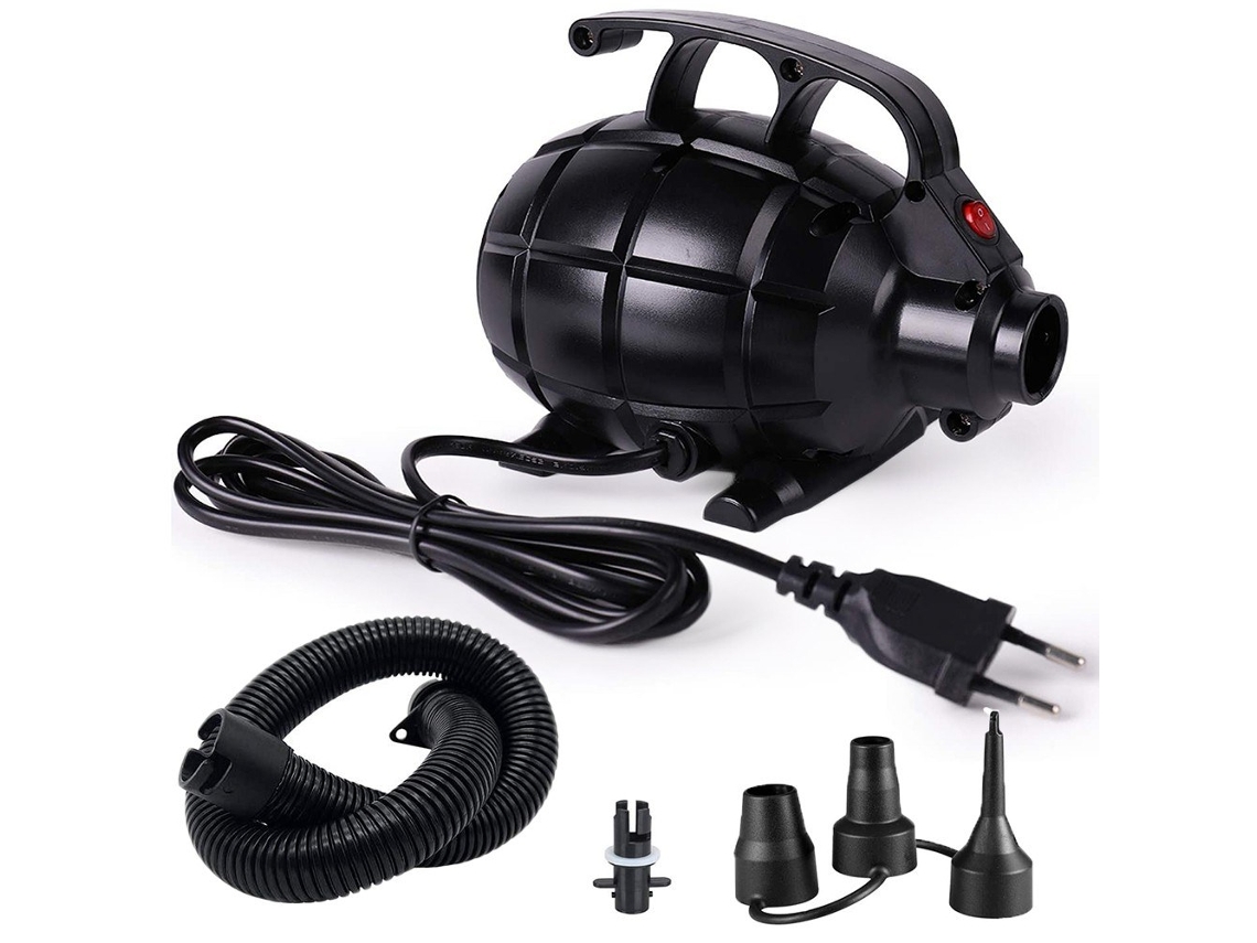 220V 600W Compresor de aire eléctrico Pista de caída Bomba de gimnasio Esteras de gimnasia Bomba de aire eléctrica Negro CHRUI