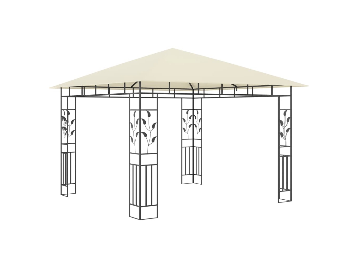Gazebo con mosquitera 3x3x2,73 m 180 g/m² Crema Wsd893996 Lovely Home