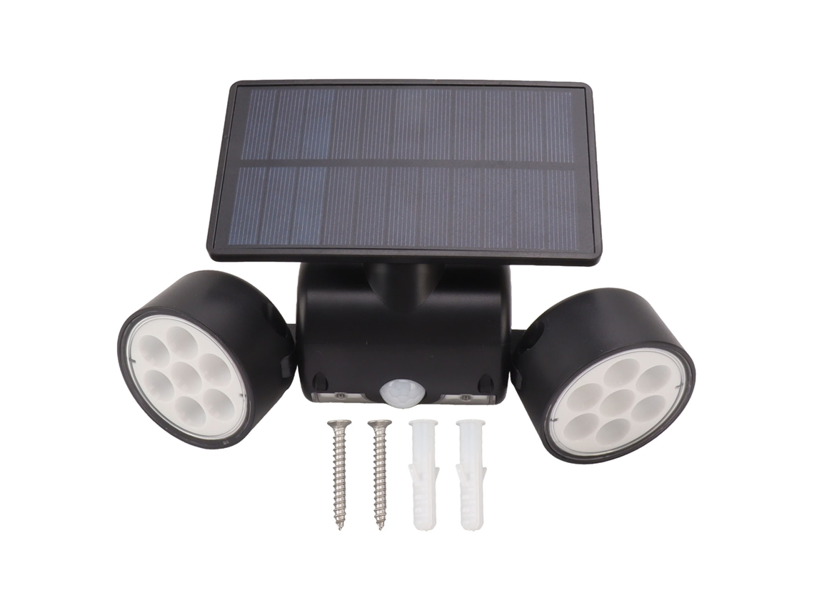 2026-luz Solar Exterior Con Sensor De Movimiento 30 Led De Doble Cabeza Para Patio Jardín Patios Camino