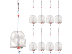 Juego De 10 Cestas Dispensadoras De Cebo Para Carpas De Acero Inoxidable