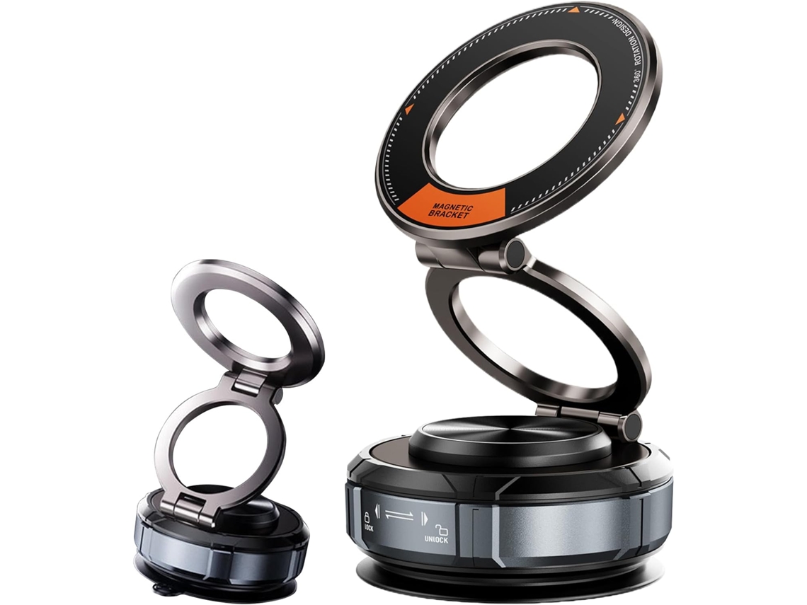 Soporte Giratorio De 360° Para Teléfono Móvil Con Amortiguación De Vibraciones Para Conductores Que Comparten Coche.