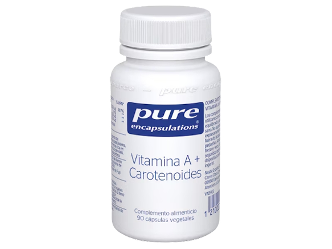 PURE ENCAPSULATIONS Vitamina a Carotenoides 90 Cápsulas