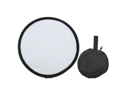 Reflector Plateado Y Blanco 2 En 1 Redondo Portátil Para Fotografía 30cm/11.8in Iluminación Para En Vivo