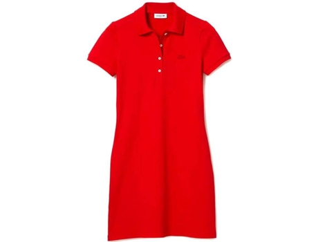 Vestido LACOSTE EF5473 Algodón Mujer (42 - Rojo)