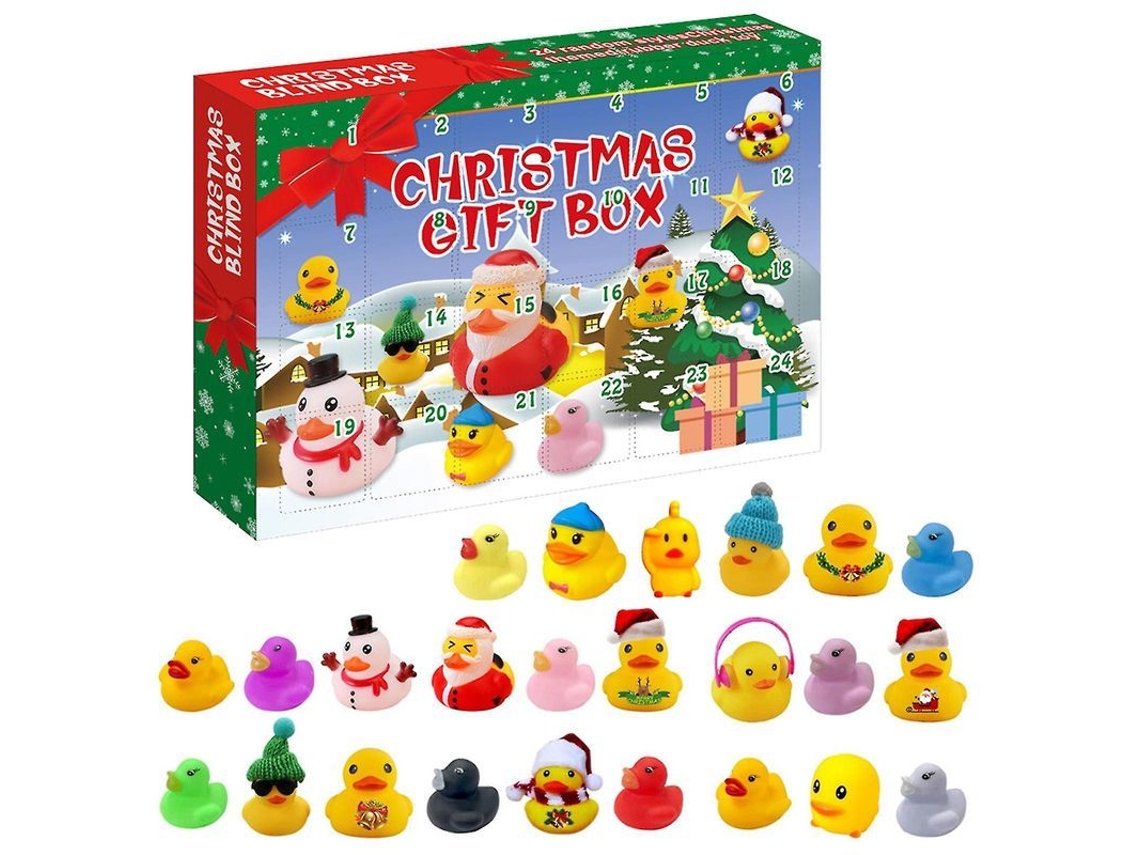 Calendario De Adviento Con 24 Patitos De Goma Para Niños Y Niñas - Navidad