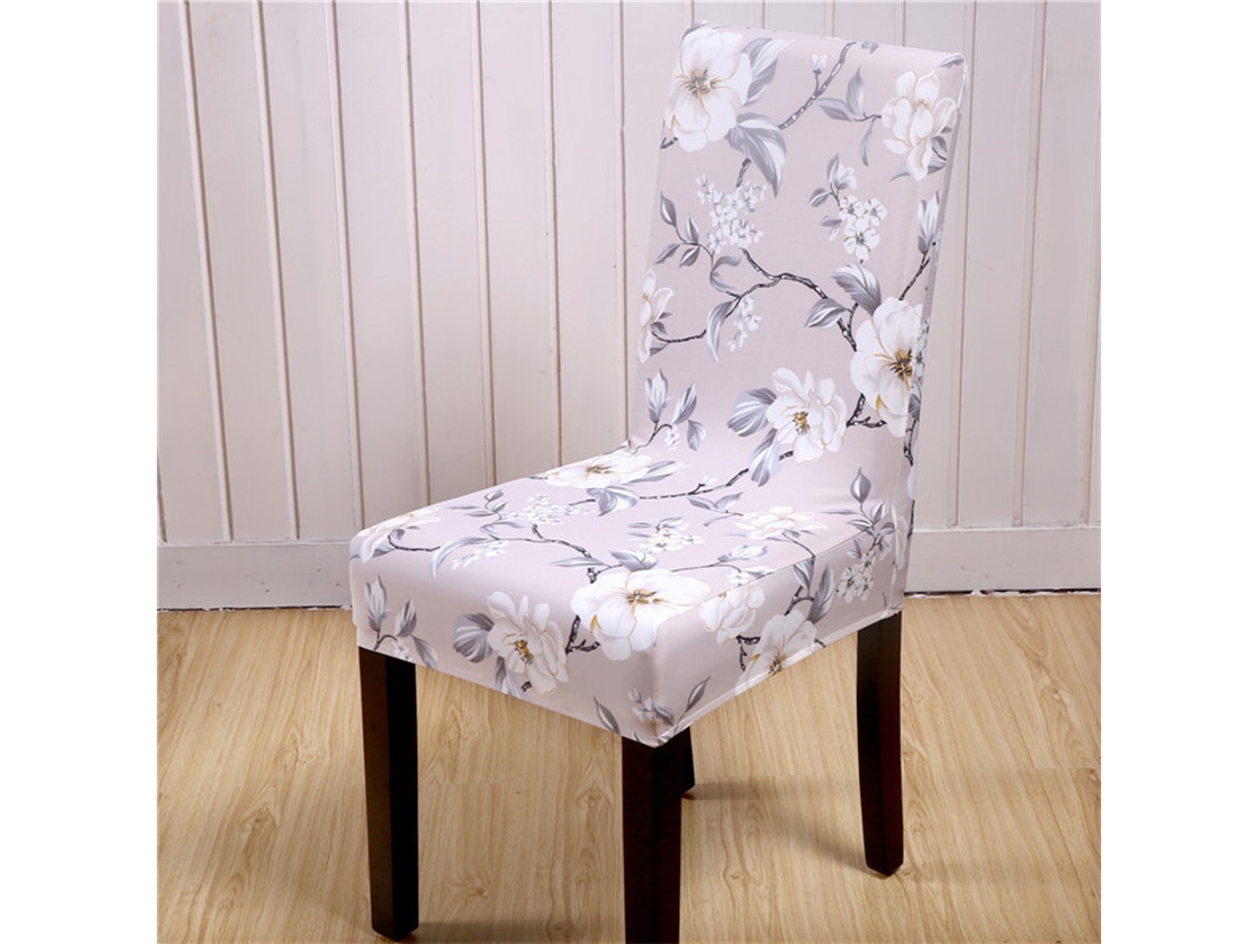 1 paquete de funda protectora extraíble para silla de comedor para el hogar, patrón de restaurante 10-Tamanho universal LUUCOZK