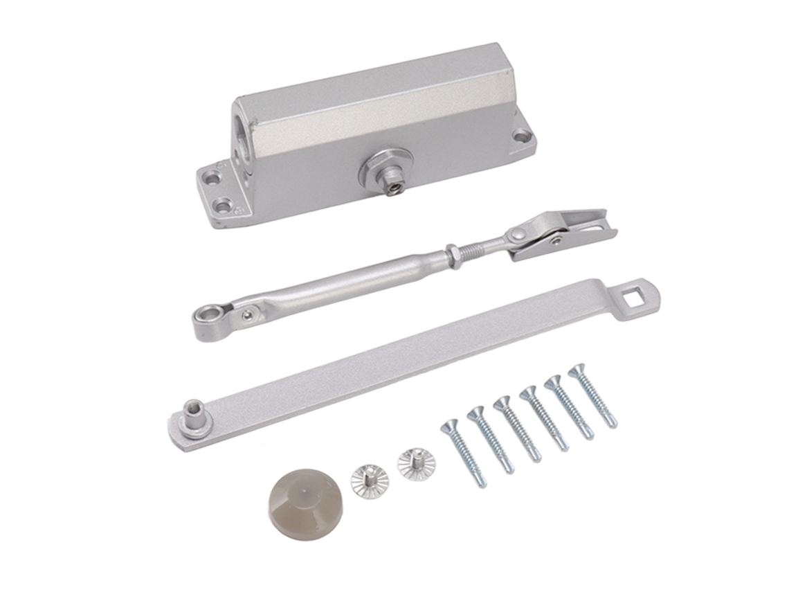 Cierrapuertas Automático Para Puertas Cortafuegos De 70-110 Cm Con Velocidad Regulable Y Brazo Telescópico