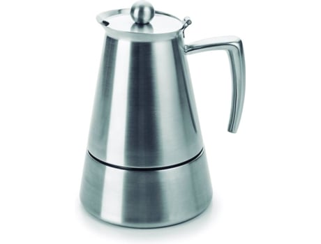 Cafetera LACOR Café Expreso Mate Hyper (10 Tazas - Acero Inox - Acero Inox)