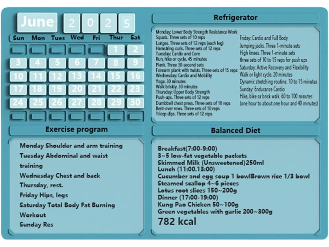 Organizador de calendario de cocina magnético de 8 x 26,9 cm para refrigerador, ideal para la planificación familiar.