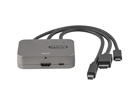 Adaptador Multipuerto 3 en 1 para Hdmi 4K 60Hz Usb-C Hdmi Mini Dp a Hd STARTECH
