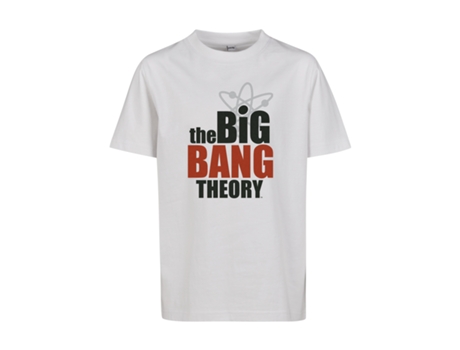 Camiseta de Niños MISTER TEE Logotipo La Teoría Del Big Blanco (122 cm/128)