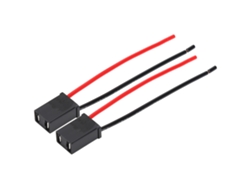 Kit de cables con 2 conectores hembra para lámparas y LED, para reemplazo y modificación (hágalo usted mismo).