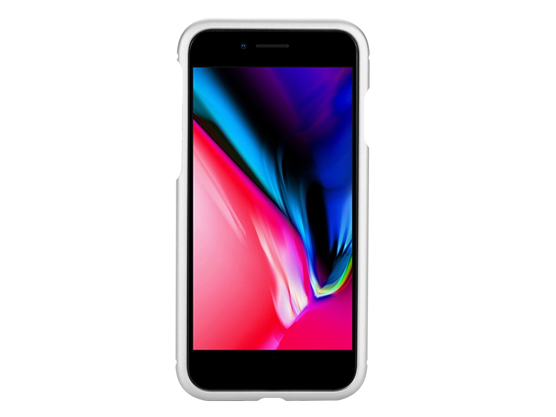 Caja Protectora Para Iphone 8 Plata Cobertura Total Transparente Adsorción Magnética Fuerte