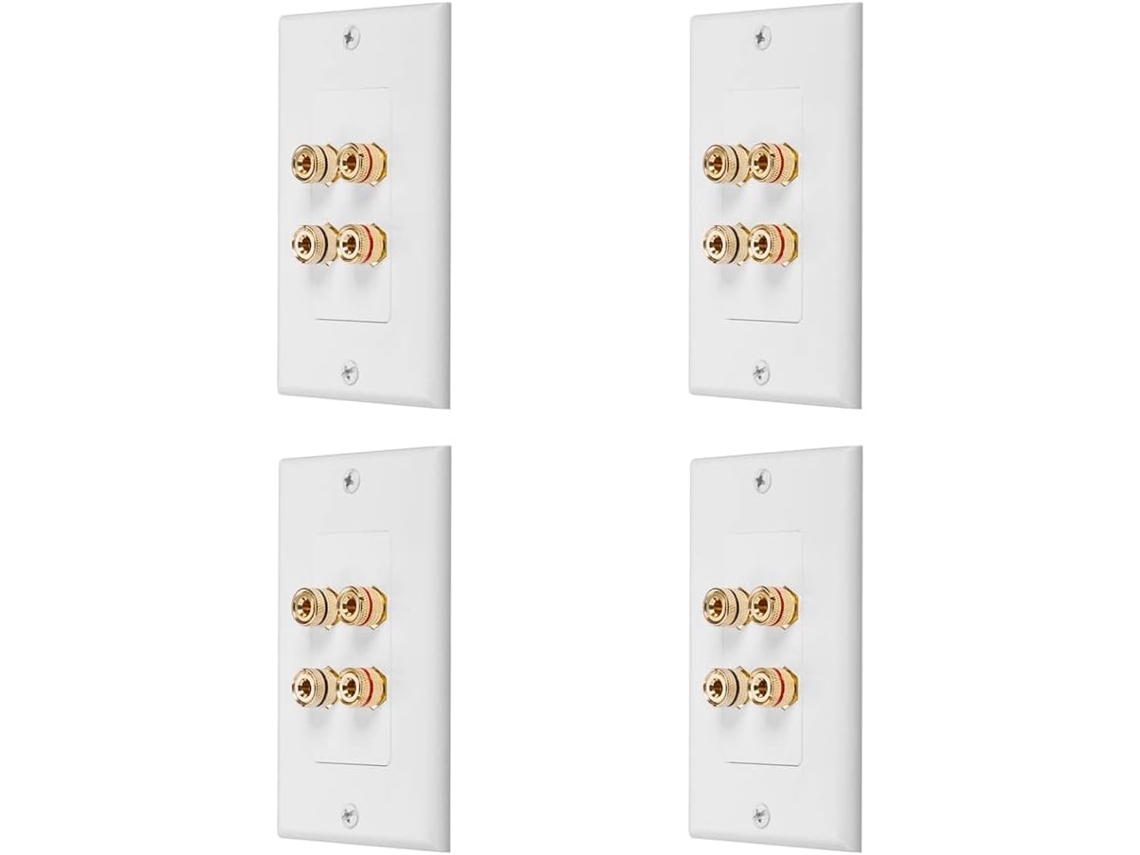 4 paneles de pared para sistema de audio de cine en casa con 4 altavoces y 2 altavoces incluidos. SFUSHOS