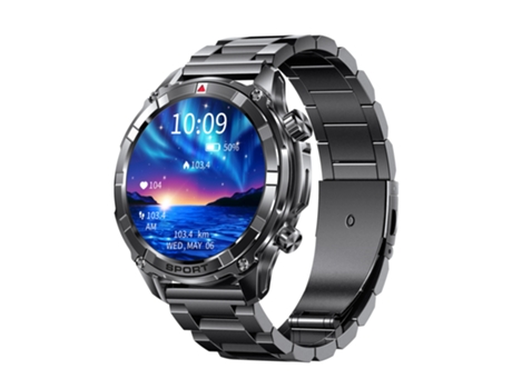 Smart Watch I116 1,52 pulgadas Monitoreo de salud de llamadas Bluetooth Más de 100 modos deportivos IP68 a prueba de agua - Negro CHRONUS