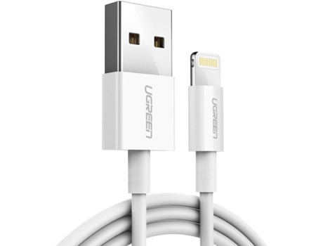 Cable UGREEN (Lightning - 2m - Blanco)