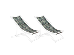 Juego de telas extraíbles BELIANI Anzio/avellino de Poliéster Multicolor 113x44x1