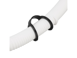 Tubo de buceo plegable, silicona blanca