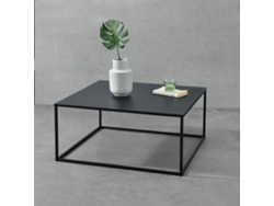 Mesa de Centro [EN.CASA] Lebus  (Negro - Metal, Resistente A Los Arañazos - 38 x 85 x 85 cm)