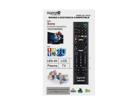 Mando TV Universal OEM (Para Sony)