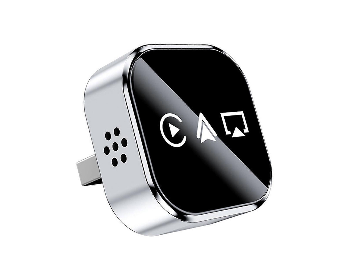 Adaptador inalámbrico CarPlay 3 en 1, compatible con AirPlay y Android Auto, conexión USB Plug and Play. Conviértelo a conexión por cable.