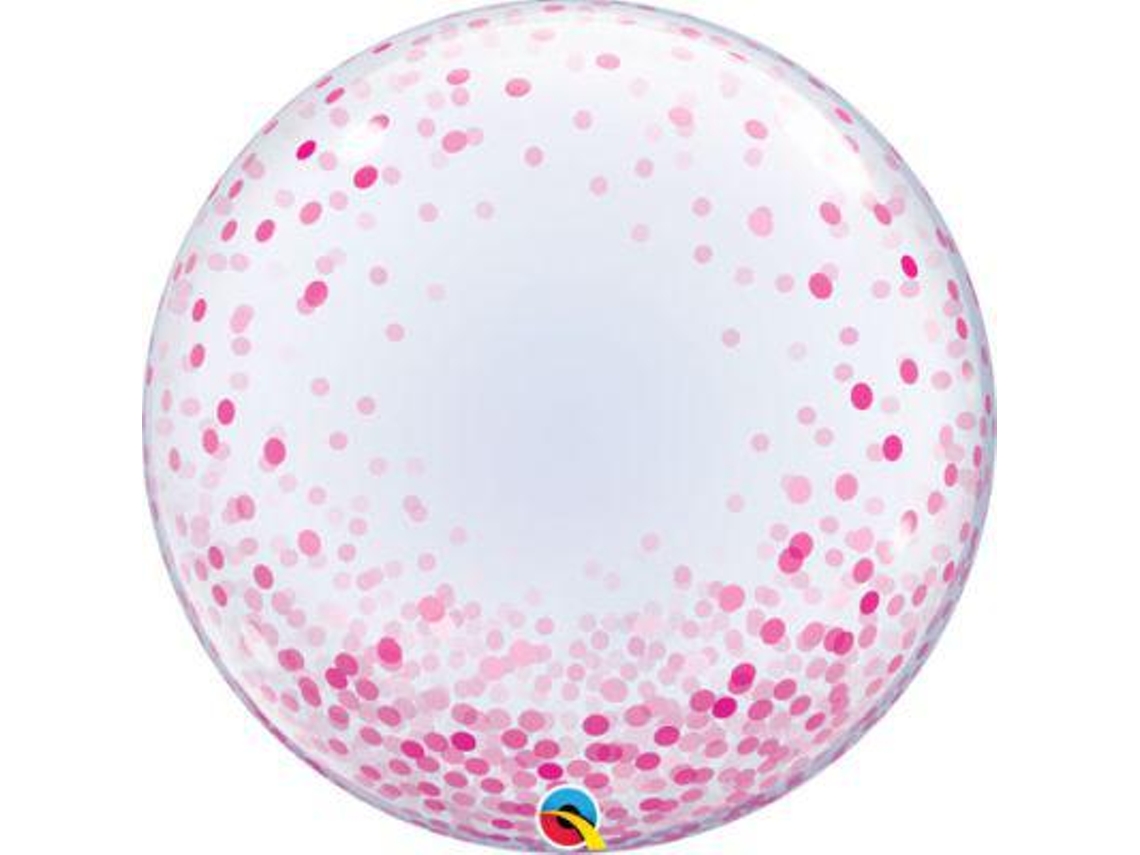 Deco Bubble 24'' Lunares Confeti Rosa