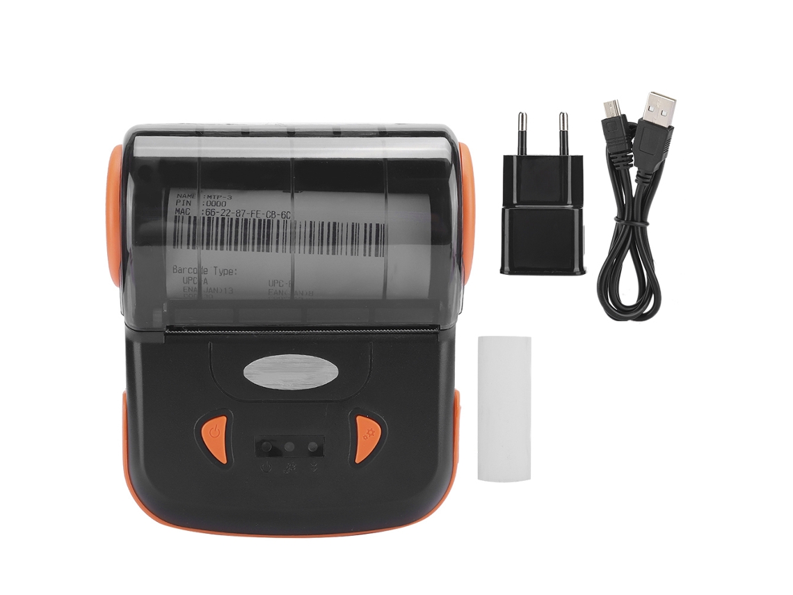 Impresora Térmica Usb Portátil (bluetooth, Para Pedidos De Entrega De Supermercado)