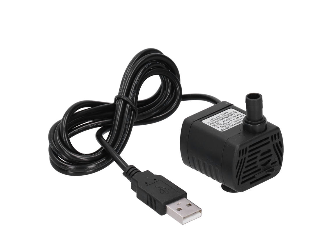 Bomba De Agua Sumergible Usb Mini Baja Ruido 3.5-9v Para Acuario Filtrado Riego