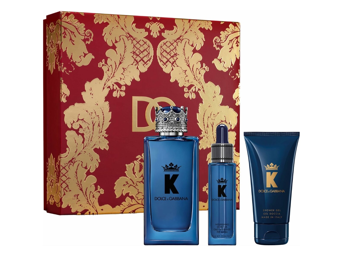 Set de Perfume Hombre DOLCE & GABBANA EDP King 3 Piezas