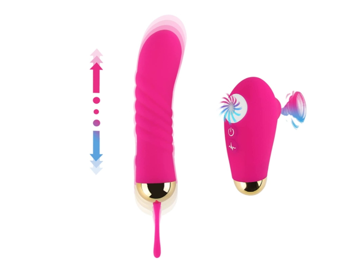 Juguete sexual rosa para estimular el punto G del clítoris, vibrador femenino para orgasmos más rápidos, rojo
