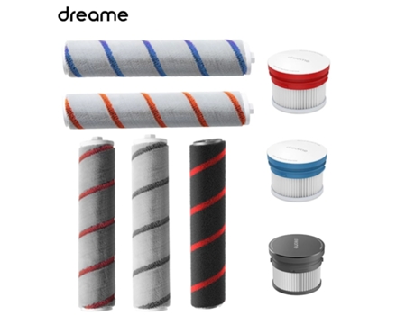 Para Dreame V9 V9P V10 V11 V12, repuestos de aspiradora de mano, Kits de filtro Hepa, cepillo de rodillo, cepillo de pelusa suave, cepillo principal