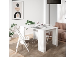 Mesa Consola Extensible SKRAUT HOME 140 para 6 comensales Blanco (58 x 90 x 77 cm)
