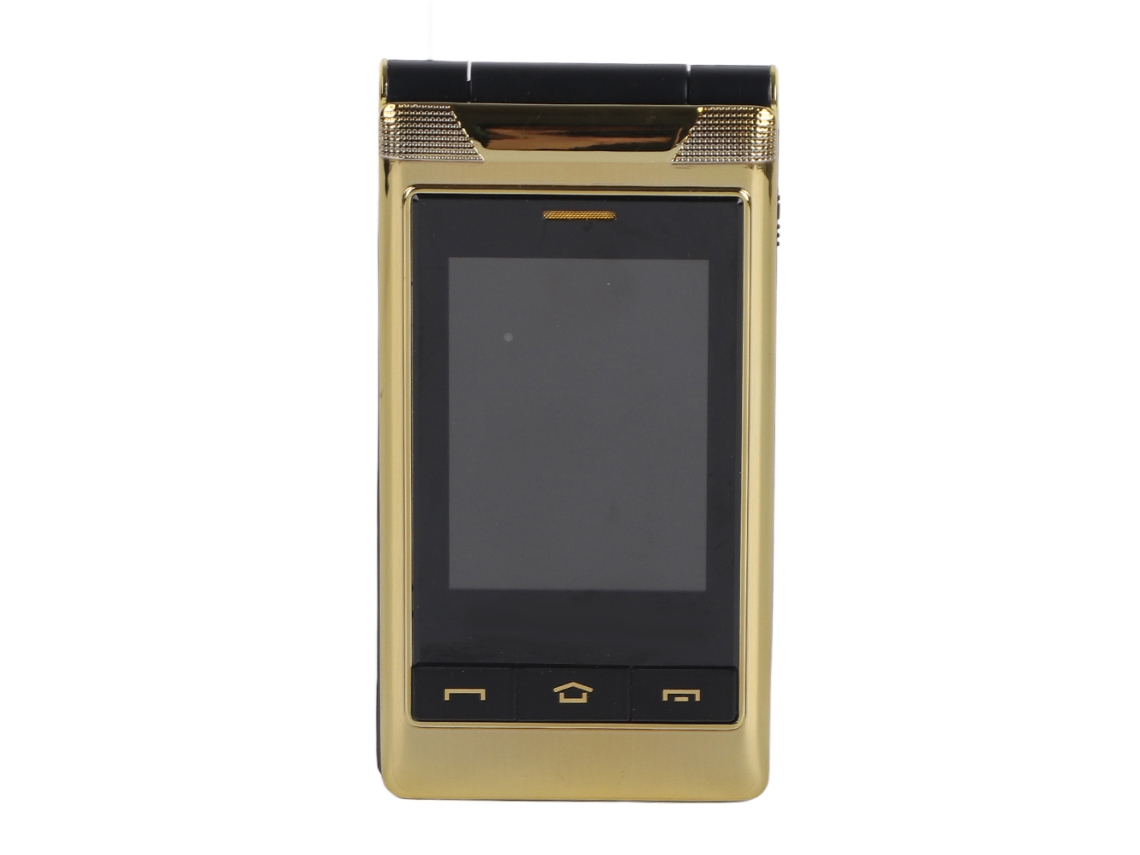 Telefone Flip G10 C Para Idosos Com Botões Grandes Alto Volume Tela Dupla Capa De Protetor Ouro
