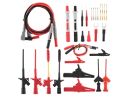 Kit De 28 Sondas De Prueba Para Multímetro P1300f Con Conector Banana De 4 Mm Y Accesorios.
