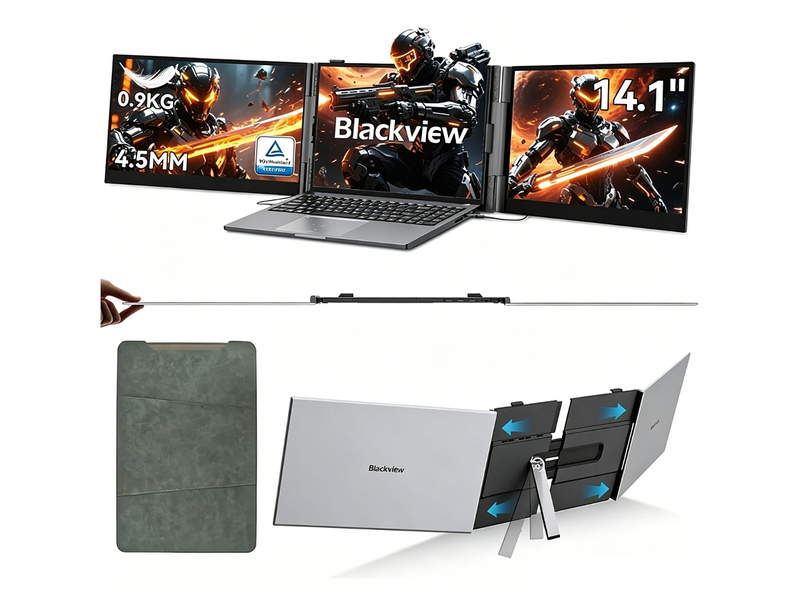 Blackview Dcm6 Pantalla Portátil Doble 14" Full Hd Usb-c Ultra Delgado
