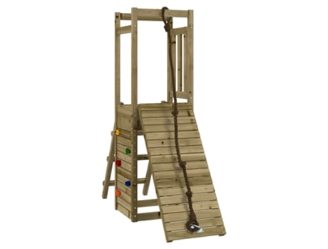 vidaXL Parque infantil de exterior madera de pino impregnada