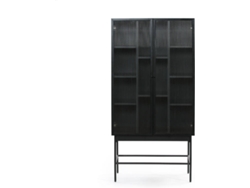 Aparador BAZAR MONDIALE Blur (Negro - MDF - 70x40x141 cm)