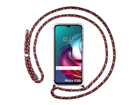 Carcasa Motorola Moto G10 / G30 TUMUNDOSMARTPHONE Colgante Rosa