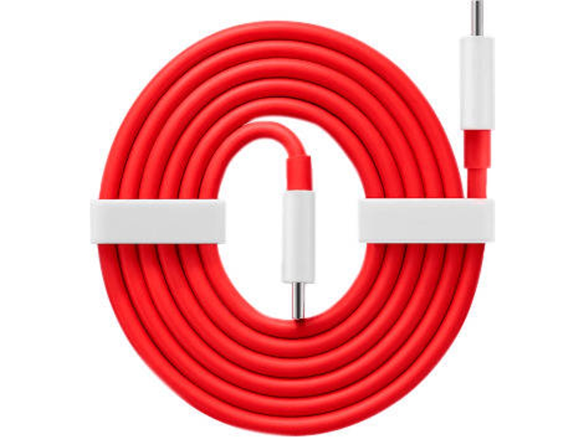 Cable de Carga Warp PHONECARE OnePlus 9 Pro (USB - C - 100 cm - Rojo)